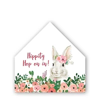 Hop On In 12" x 12" House Shaped Canvas