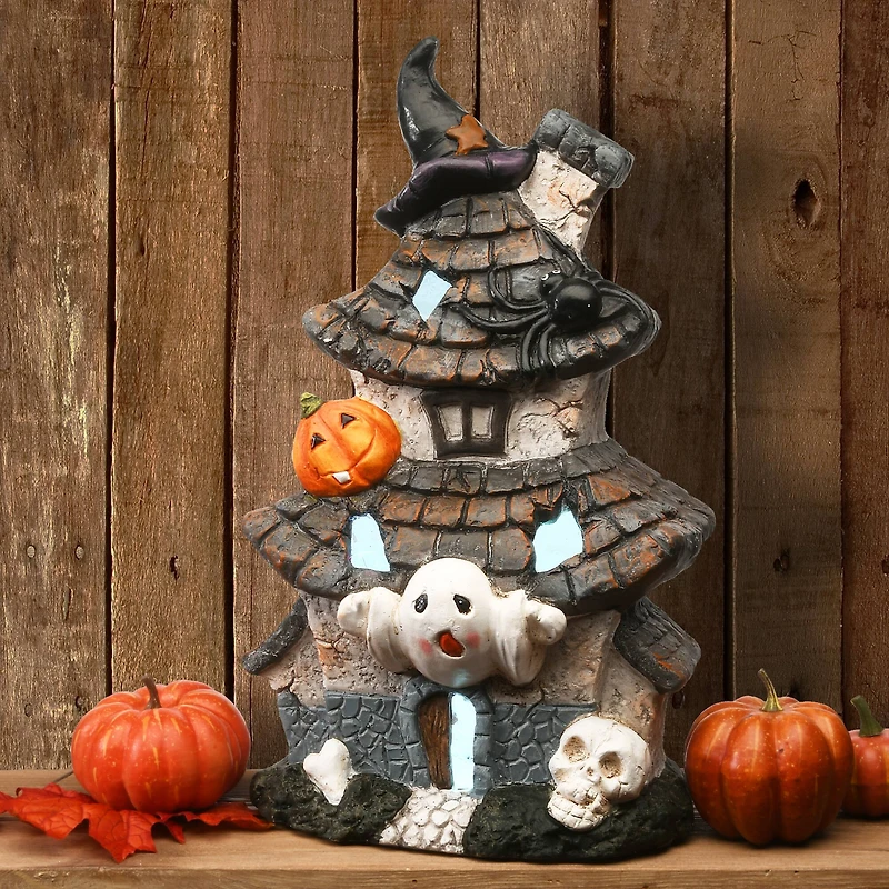 18" LED Multilevel Haunted House