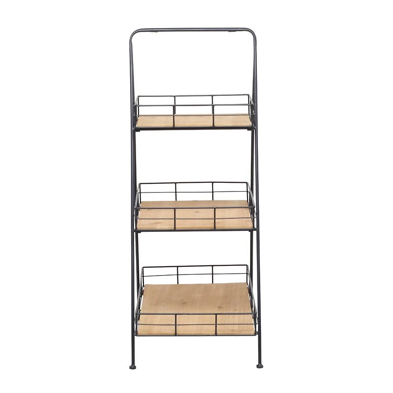 Black Iron Modern Farmhouse Plantstand, 40" x 28" x 16"