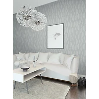 RoomMates Gray Seychelles Wave Peel & Stick Wallpaper