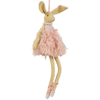13" Plush Ballerina Bunny Easter Wall Decoration