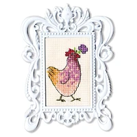 RTO Hen with flower Counted Cross Stitch Kit