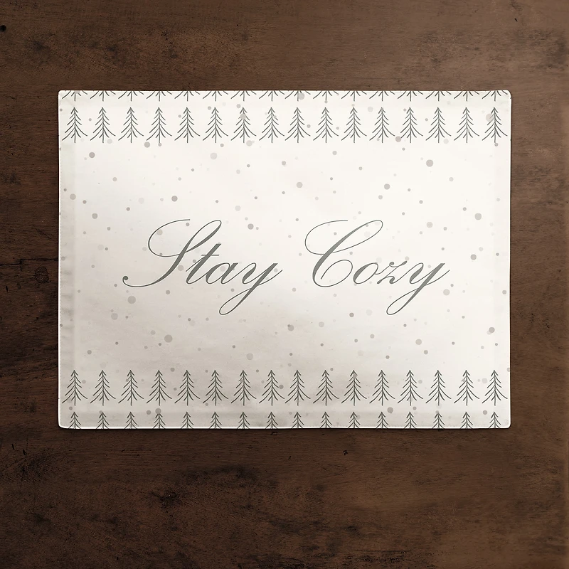 Tree Stay Cozy 18x14 Poly Twill Placemat
