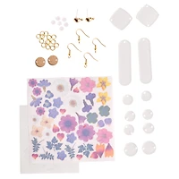 Faber-Castell® Pressed Floral Acyrlic Earings