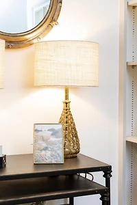 Hello Honey® Gold Brass & Glass 5" x 7" Photo Frame