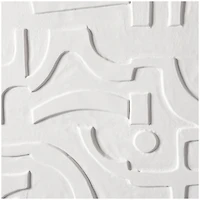 CosmoLiving by Cosmopolitan White Wood Intricately Carved Geometric Wall Decor 32" x 2" x 32"