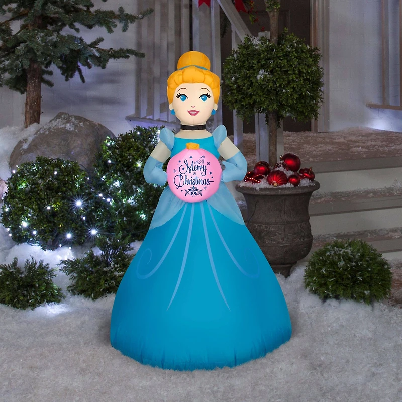 3.5ft. Airblown® Inflatable Christmas Cinderella with Ornament