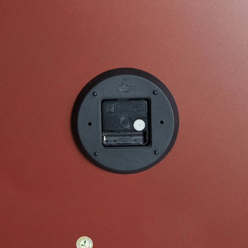 Turquoise Coastal Metal Wall Clock