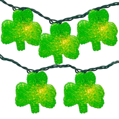 10ct. Irish Shamrock St Patrick's Day String Lights