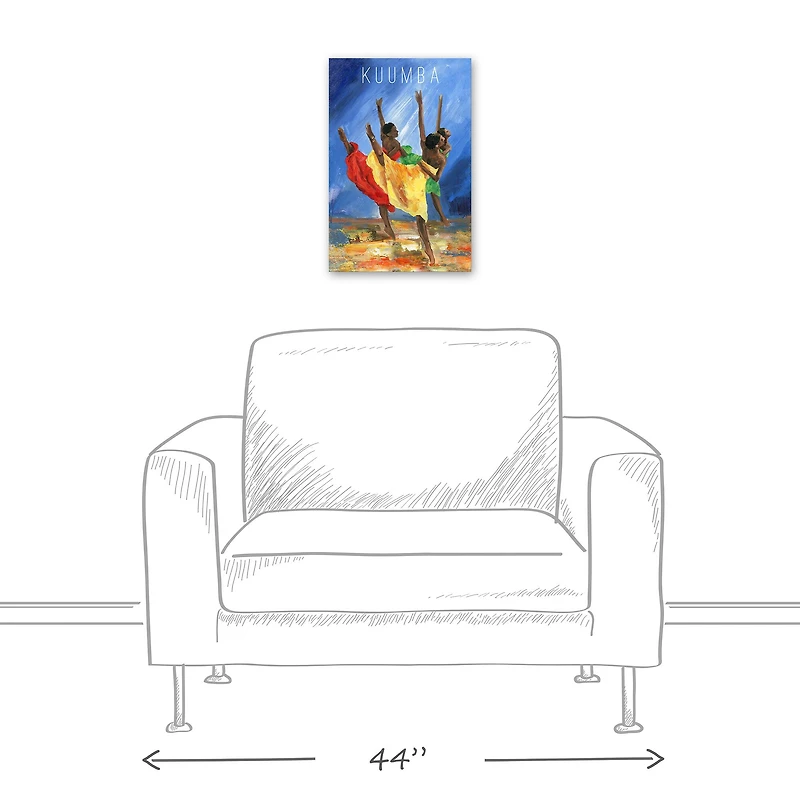 Kuumba Painting Kwanzaa Dance Canvas Wall Art