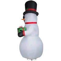 10ft. Airblown® Inflatable Christmas Snowman with Gift Box