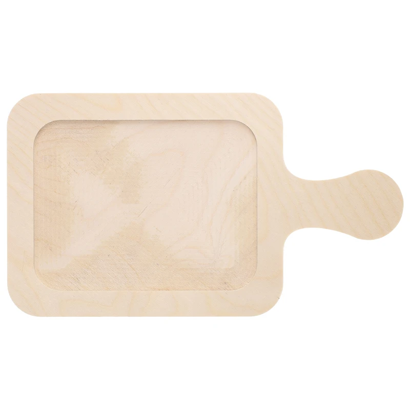 Leisure Arts® 13" Rectangle Welled Wood Surface with Handle