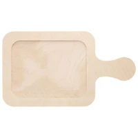 Leisure Arts® 13" Rectangle Welled Wood Surface with Handle