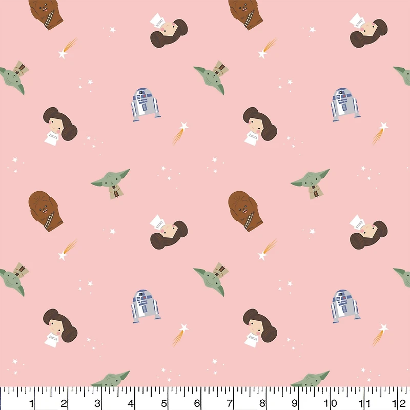 Star Wars™ Rebel Dreams on Pink Cotton Fabric
