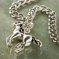 Charmalong™ Antique Silver Plated Horse Charm by Bead Landing™