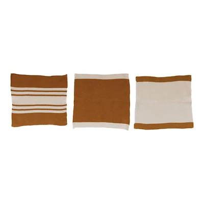 Hello Honey® Brown Square Cotton Dishcloth Set