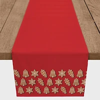 72" Christmas Cookies Border Table Runner