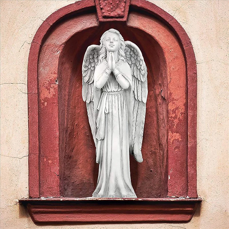 Design Toscano Medium Divine Guidance: Praying Angel Garden Statue