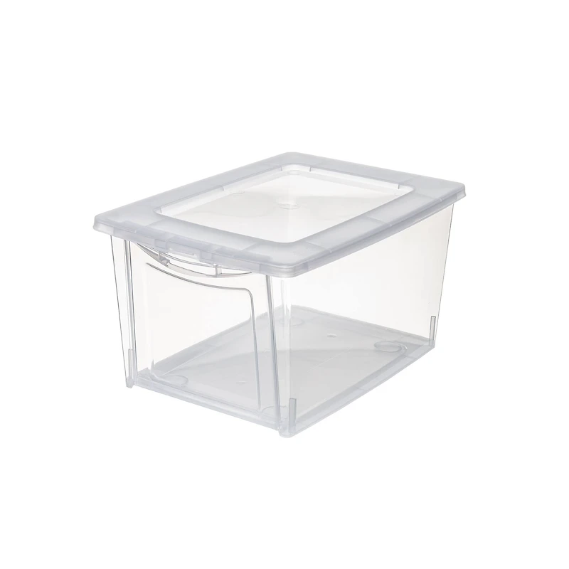 14.5" x 10" x 7.5" Clear Front Opening Storage Case with Lid by Simply Tidy®