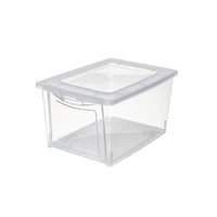 14.5" x 10" x 7.5" Clear Front Opening Storage Case with Lid by Simply Tidy®