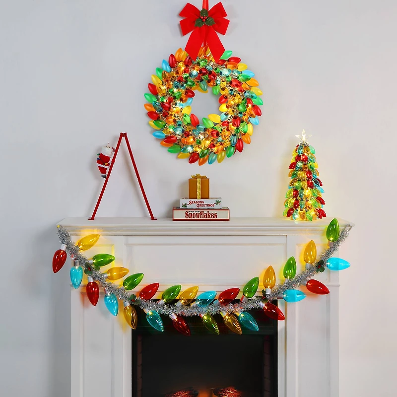 Mr. Christmas 70" Retro C9 Bulb Garland