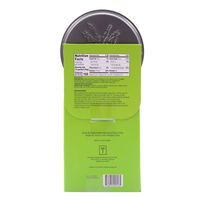 The Grinch Pancake Mix & Pan