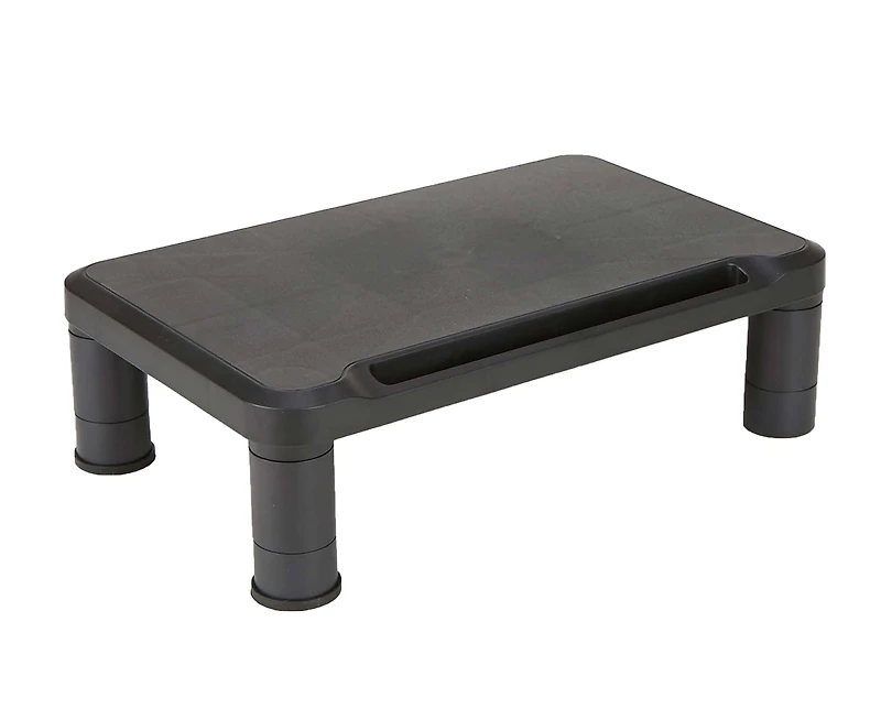 Mind Reader Small Black Monitor Stand