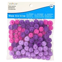 1/2" Pom Poms By Creatology™, Assorted Purple