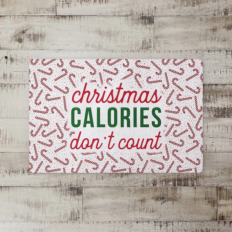 Christmas Calories Don't Count Floor Mat