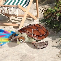 Design Toscano 19" Flat Back Sea Turtle Outdoor Statues, 2ct.