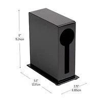 Mind Reader Foundation Collection Black Utensil Dispenser, 2ct.