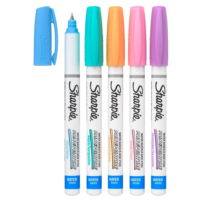 Sharpie® Water-Based Paint Markers, Extra Fine Point Pastel Set