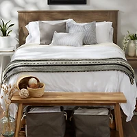 DII® Black Braided Stripe Throw