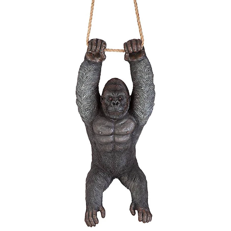 Design Toscano 24" Swinging Great Ape Jungle Monster Hanging Gorilla Sculpture