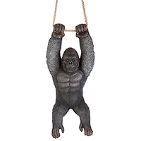 Design Toscano 24" Swinging Great Ape Jungle Monster Hanging Gorilla Sculpture