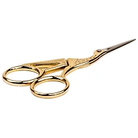 SINGER® 4.5" Gold Forged Stork Embroidery Scissors