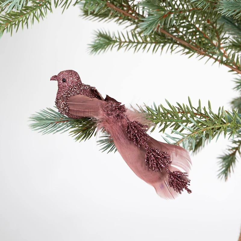 Hello Honey® 7.25" Multicolor Foam Feather Bird Clip-On Ornament Set