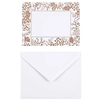 6 Packs: 40 ct. (240 total) Floral Flat Cards & Envelopes by Recollections™, 4.25" x 5.5"