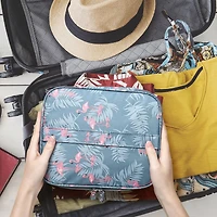 NEX™ Blue Cosmetic Organizer with Adjustable Divider