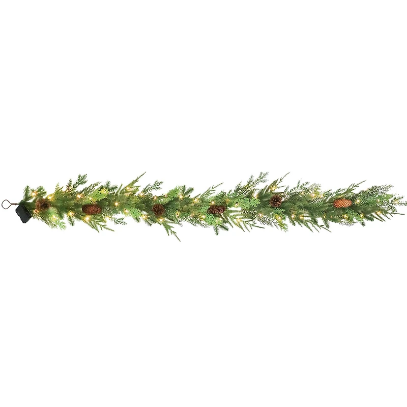 6ft. Pre-Lit Cypress & Pinecone Garland by Ashland®
