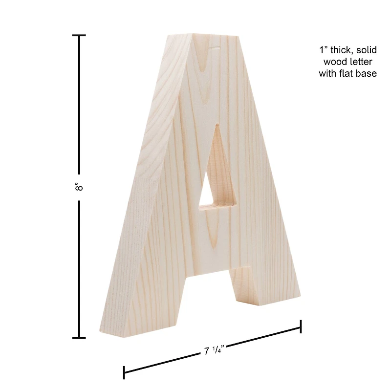 Hampton Art™ 8" Chunky Wood Letter