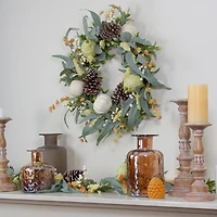 24" Gourds & Foliage Thanksgiving Wreath