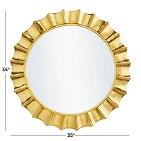 Gold Glam Wall Mirror, 35" x 2" x 35"