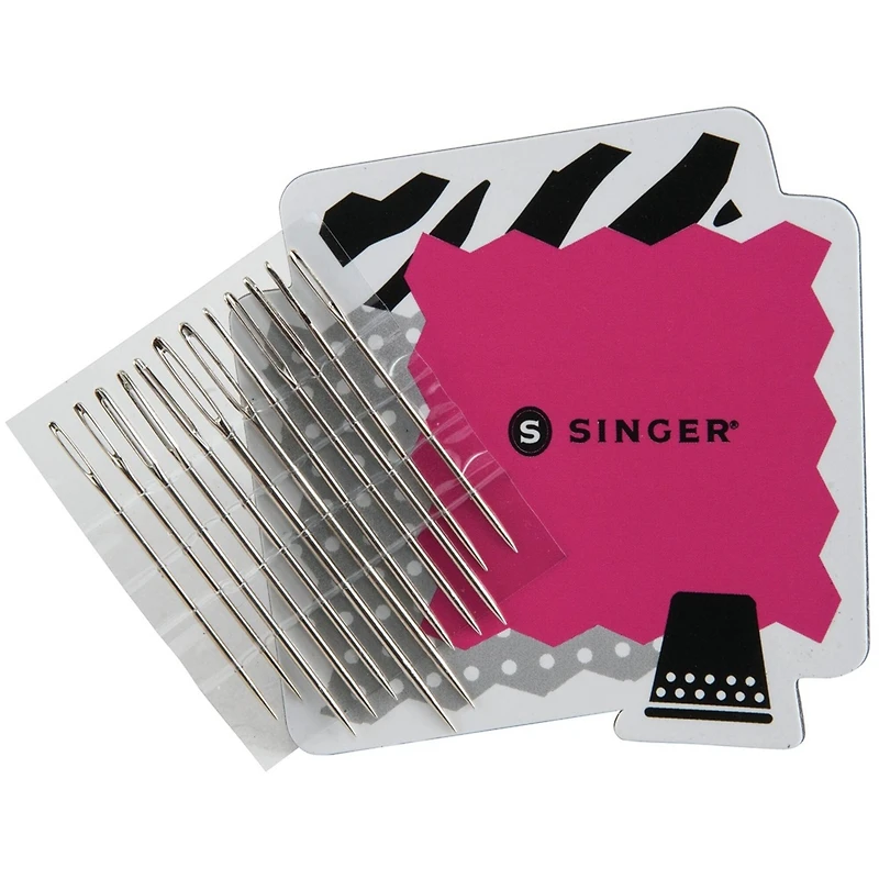 SINGER® Assorted Large Eye Hand Needles With Magnet, 12ct.
