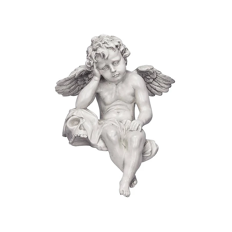 Design Toscano® 13" Mourning Mortality Sitting Cherub Sculpture
