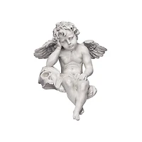 Design Toscano® 13" Mourning Mortality Sitting Cherub Sculpture