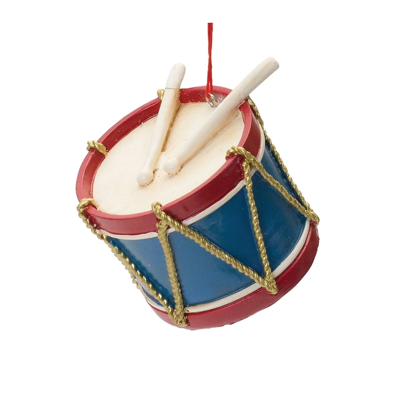 Toy Drum & Top Spinner Ornament Set