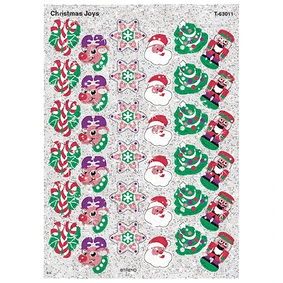 Trend Enterprises® Christmas Joys Sparkle STICKERS®, 12 Packs of 72