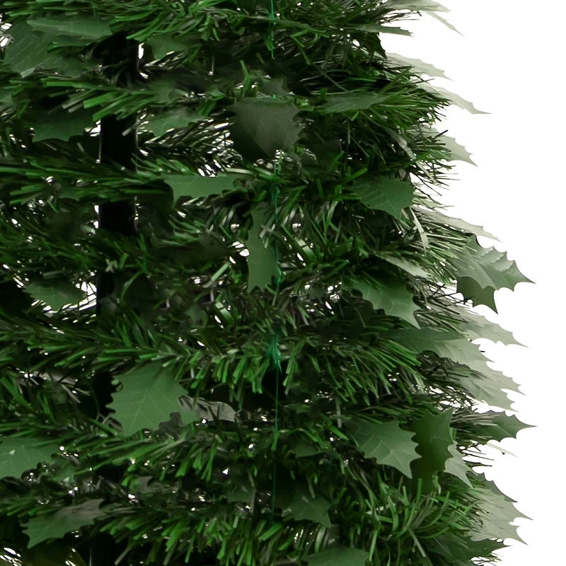 6ft. Unlit Green Tinsel Pop-Up Artificial Christmas Tree