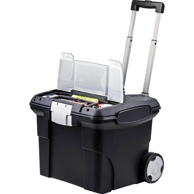 Storex Portable File Box on Wheels